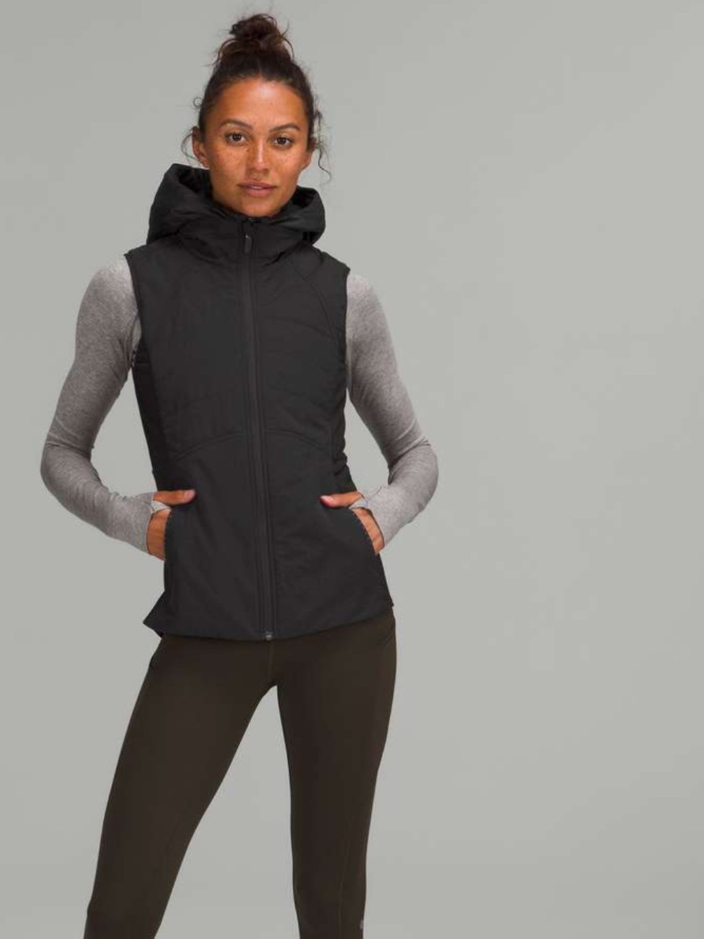Size 8 Lululemon Another Mile Vest, Black